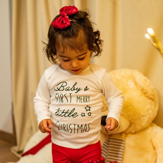 Baby's first merry little Christmas