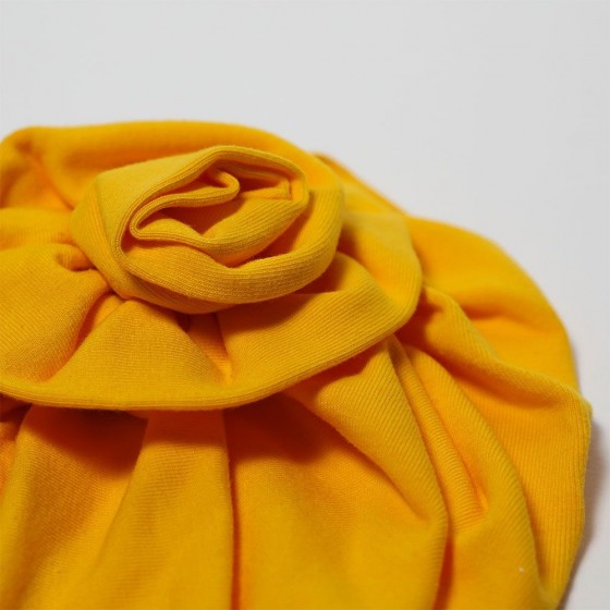Turban Κίτρινο με λουλούδι